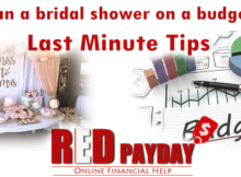 bridal shower budget Last Minute Tips RedPayday