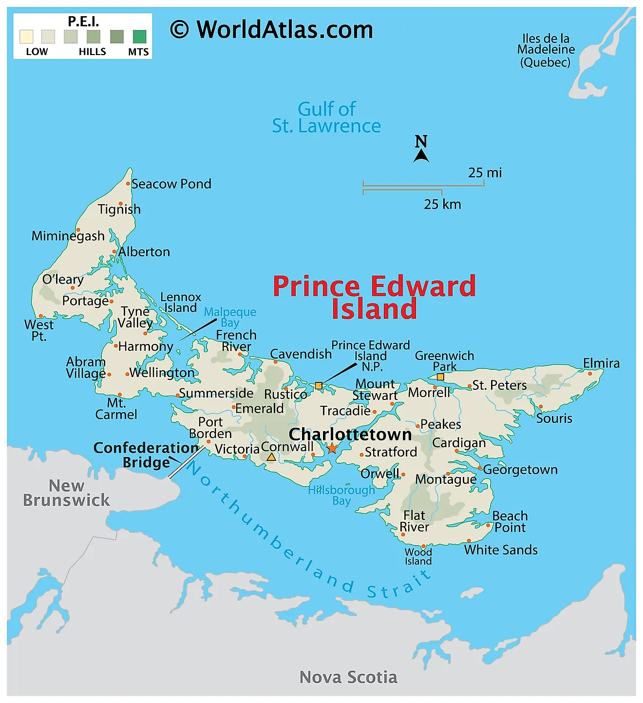 Geometric PEI Payday Loans Map